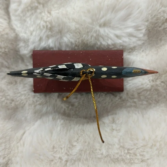 Mackenzie-Childs Penguin Sledding Ornament - Picture 3 of 4